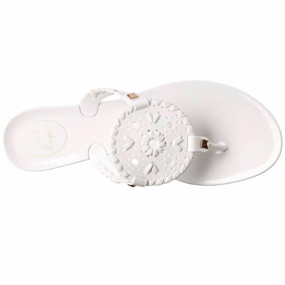 Size 8 White Jack Roger Sandals